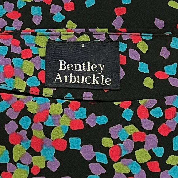 Asymmetrical multicolor patterned skirt - Picture 2 of 6